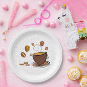 コーヒー愛 ペーパープレート (パーティー)