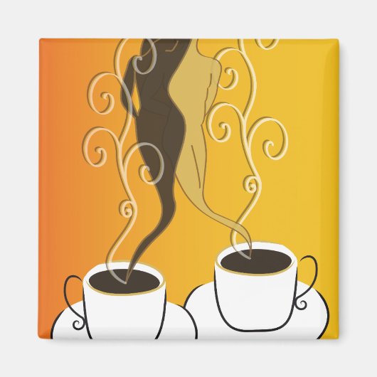 コーヒー愛 マグネット (正面)