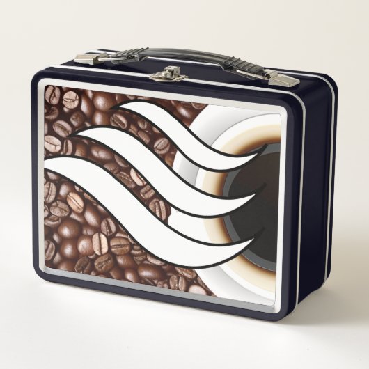 コーヒー愛 メタルランチボックス (正面)