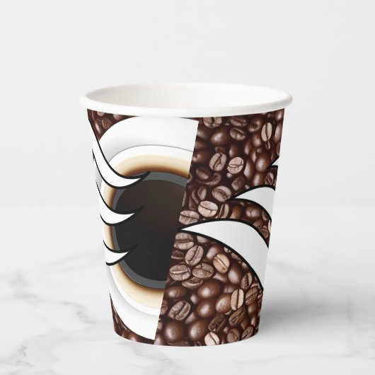 コーヒー愛 紙コップ (正面)