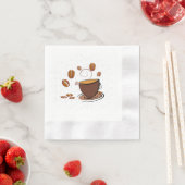コーヒー愛 縁ありカクテルナプキン (インサイチュ)
