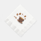 コーヒー愛 縁ありランチョンナプキン (角)