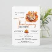 コーヒー感謝デザートのカップ 招待状 (スタンド正面)