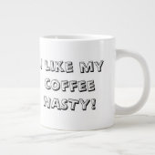 コーヒー扱いにくい特大のマグ ジャンボコーヒーマグカップ (右)