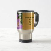 コーヒー抜きでばかの人が見える!マグカップのユーモア トラベルマグ (正面右)