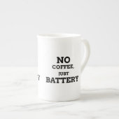 コーヒー抜きでバッテリー ボーンチャイナマグカップ (正面右)