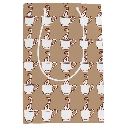 コーヒー抱き枕 ミディアムペーパーバッグ (正面)