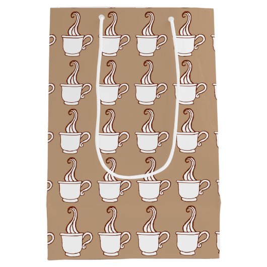 コーヒー抱き枕 ミディアムペーパーバッグ (裏面)
