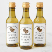 コーヒー抽出ラベル ワインラベル (ボトル)
