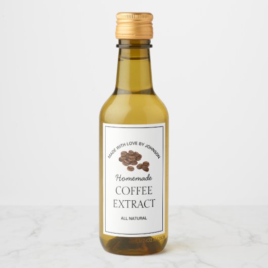コーヒー抽出ラベル ワインラベル (正面)