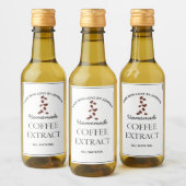 コーヒー抽出ラベル ワインラベル (ボトル)