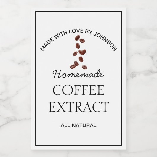 コーヒー抽出ラベル ワインラベル (シングルラベル)