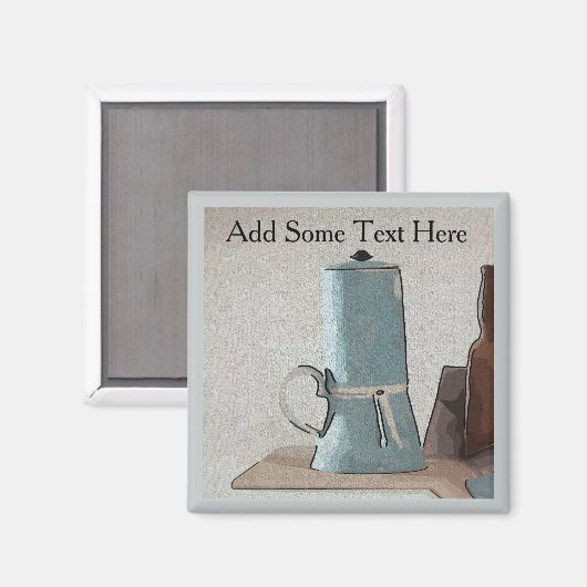 コーヒー抽象芸術静止寿命磁石 マグネット (正面/裏面)