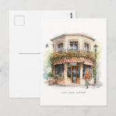 コーヒー招待状葉書 ポストカード (正面/裏面)