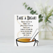 コーヒー招待状 インビテーションポストカード (スタンド正面)