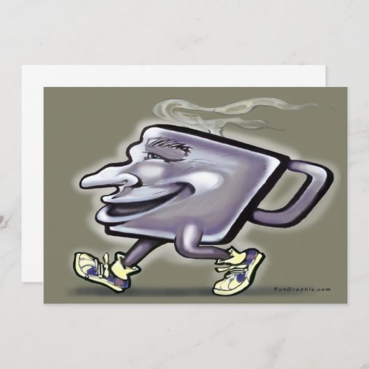 コーヒー招待状 招待状 (正面/裏面)