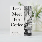コーヒー招待状 招待状 (スタンド正面)