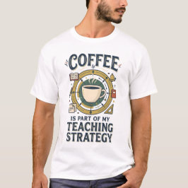 コーヒー指導戦略 楽しい先生Tシャツ Tシャツ