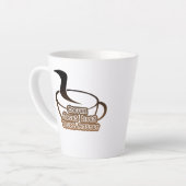 コーヒー救は黒と茶の間に生息 カフェラテマグ (左アングル)