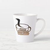 コーヒー救は黒と茶の間に生息 カフェラテマグ (右)