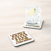 コーヒー救ライフを飲み&セルフィーのアートプリント コースター (右側)