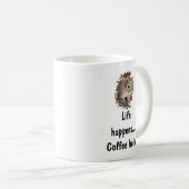 コーヒー救済感動的引用文 コーヒーマグカップ (正面右)