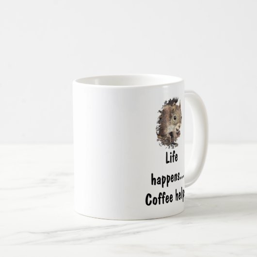 コーヒー救済感動的引用文 コーヒーマグカップ (正面右)