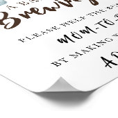 コーヒー救済赤ちゃん忙しシャワー – Mom-to-Be ポスター (角)