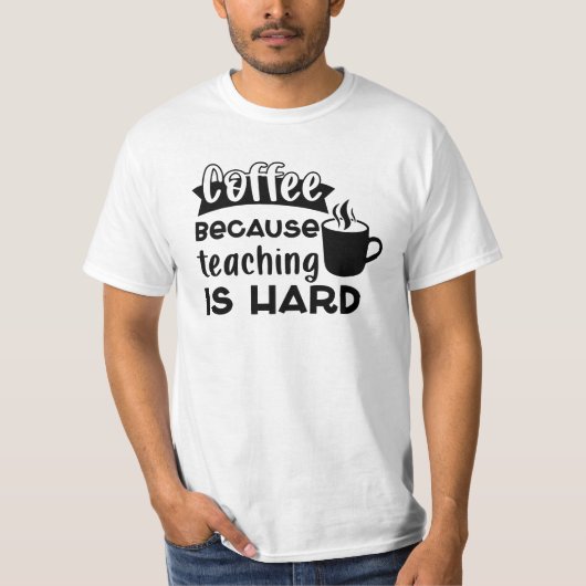 コーヒー教えは懸命メンズ Tシャツ (正面)