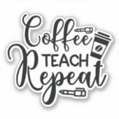 コーヒー教え、リピーター シール (正面)