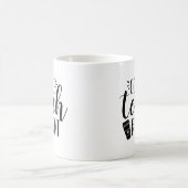 コーヒー教え、繰り返し |かわいい先生 コーヒーマグカップ (中央)