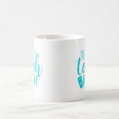 コーヒー教え、繰り返し |かわいい先生 コーヒーマグカップ (中央)