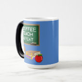 コーヒー教え、繰り返し モーフィングマグカップ (正面左)