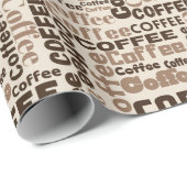 コーヒー文字 ラッピングペーパー (ロールコーナー)