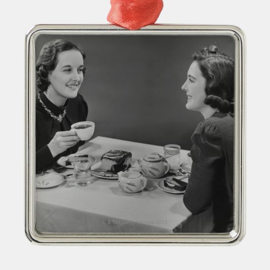 コーヒー日付 メタルオーナメント (正面)