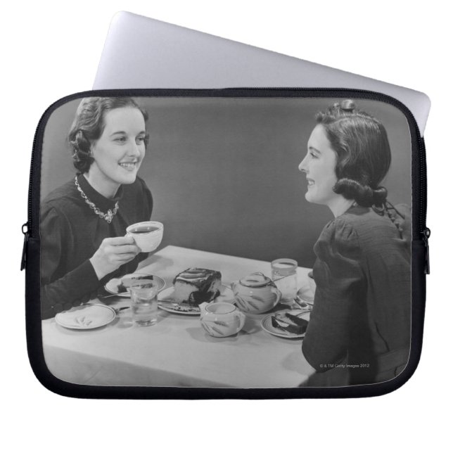 コーヒー日付 ラップトップスリーブ (正面)