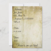 コーヒー日付 招待状 (裏面)