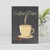 コーヒー日付 招待状 (スタンド正面)