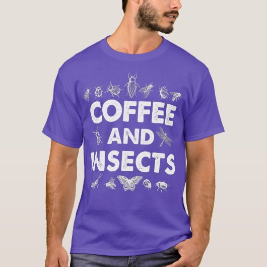 コーヒー昆虫コーヒーバグ愛好家Entomologist Tシャツ (正面)