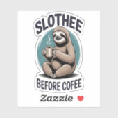 コーヒー昇華の前にスロザー シール (シート)