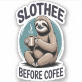 コーヒー昇華の前にスロザー シール (正面)