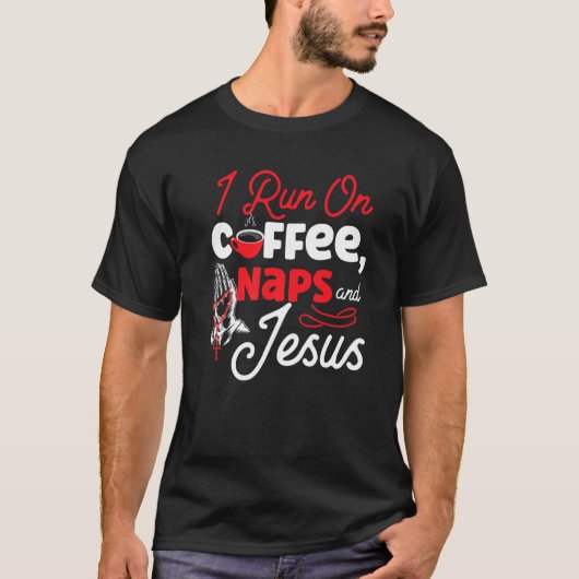 コーヒー昼寝とイエス Tシャツ (正面)