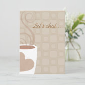 コーヒー昼食会の招待に雑談しよう 招待状 (スタンド正面)