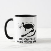 コーヒー時あなたは完全に眠ることができます マグカップ (左)