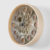 ☕コーヒー時計コーヒーミームバリスタユニーク 壁時計 (傾斜)