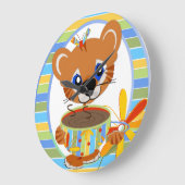 コーヒー時計 ラージ壁時計 (傾斜)