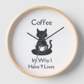 コーヒー時計 壁時計 (正面)