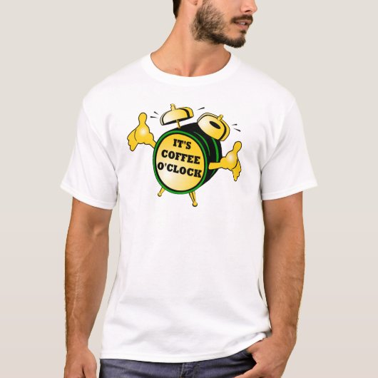 コーヒー時計Tシャツ Tシャツ (正面)