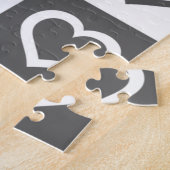 コーヒー時間とハート- ジグソーパズル (側面)