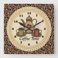 コーヒー時間の時計